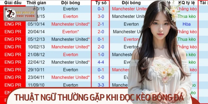 Các thuật ngữ thường gặp khi theo dõi kèo bóng đá trực tuyến