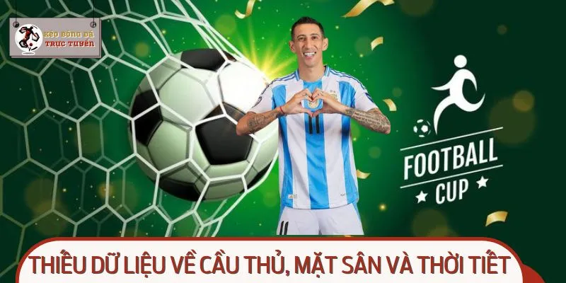 Thiếu dữ liệu về cầu thủ, mặt sân và thời tiết